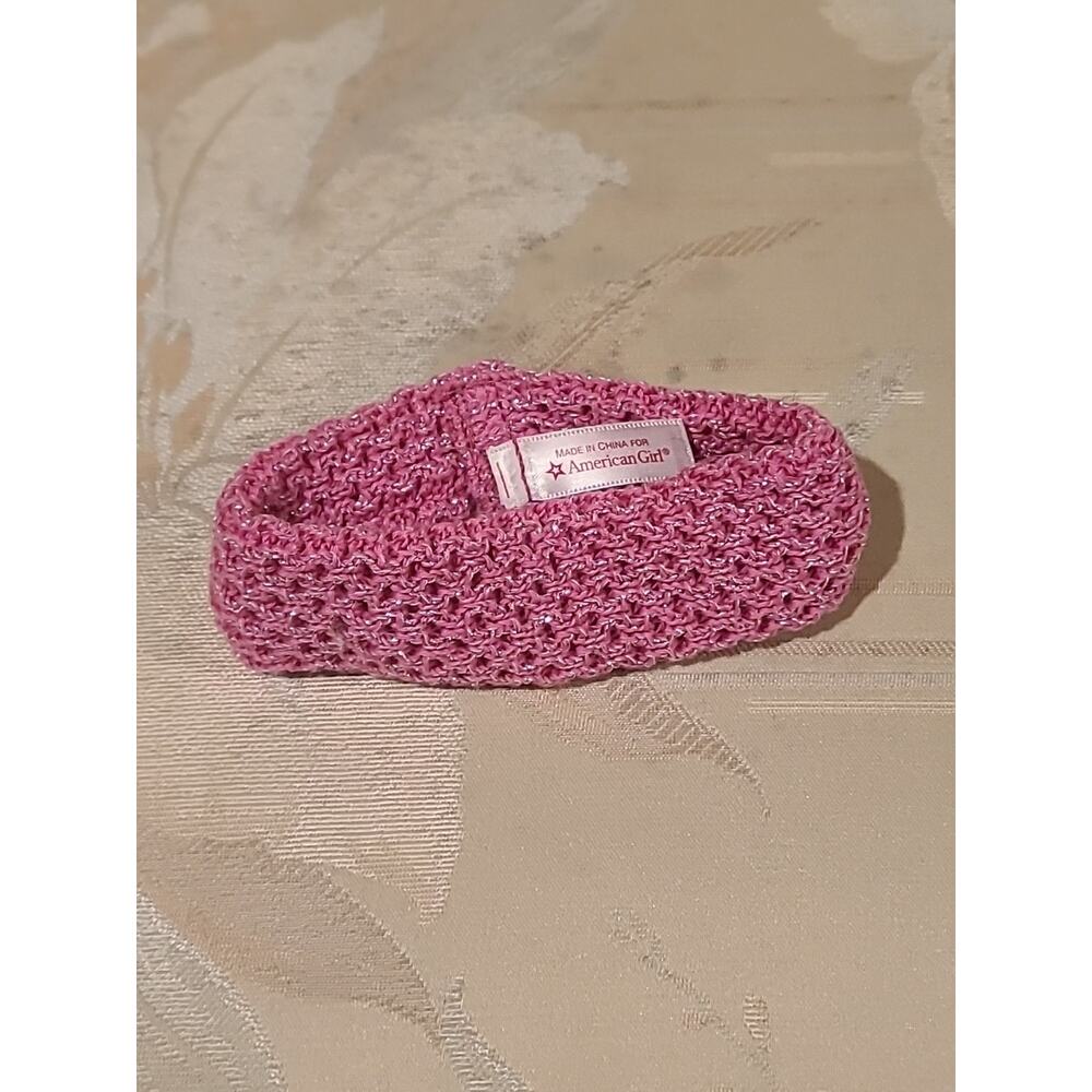 American Girl Explore More Luggage Set Knit Scarf with Sparkle Thread for Doll